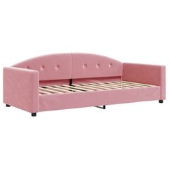 Sofa-lova vidaXL, 90x200 cm, rožinė цена и информация | Кровати | pigu.lt