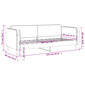 Sofa-lova vidaXL, 80x200 cm, smėlio kaina ir informacija | Lovos | pigu.lt