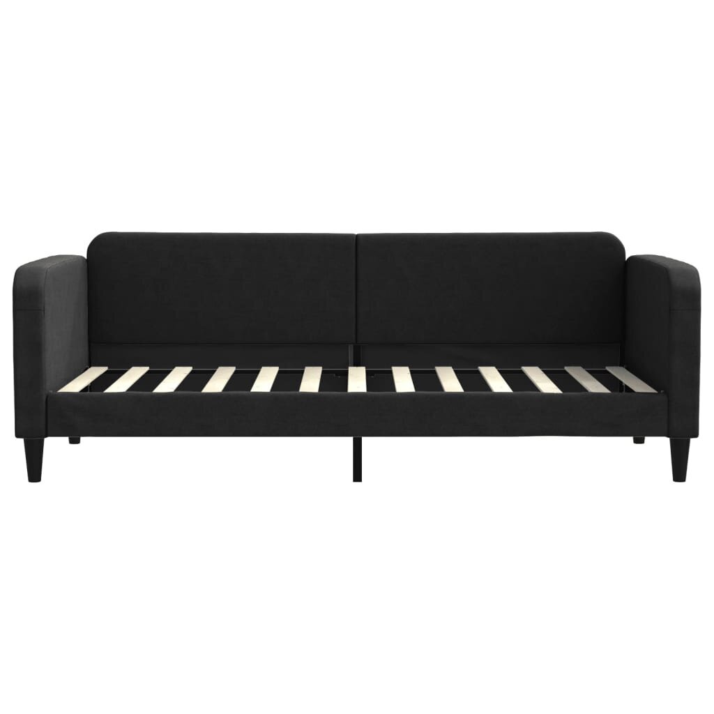 Sofa-lova vidaXL, 80x200 cm, juoda kaina ir informacija | Lovos | pigu.lt