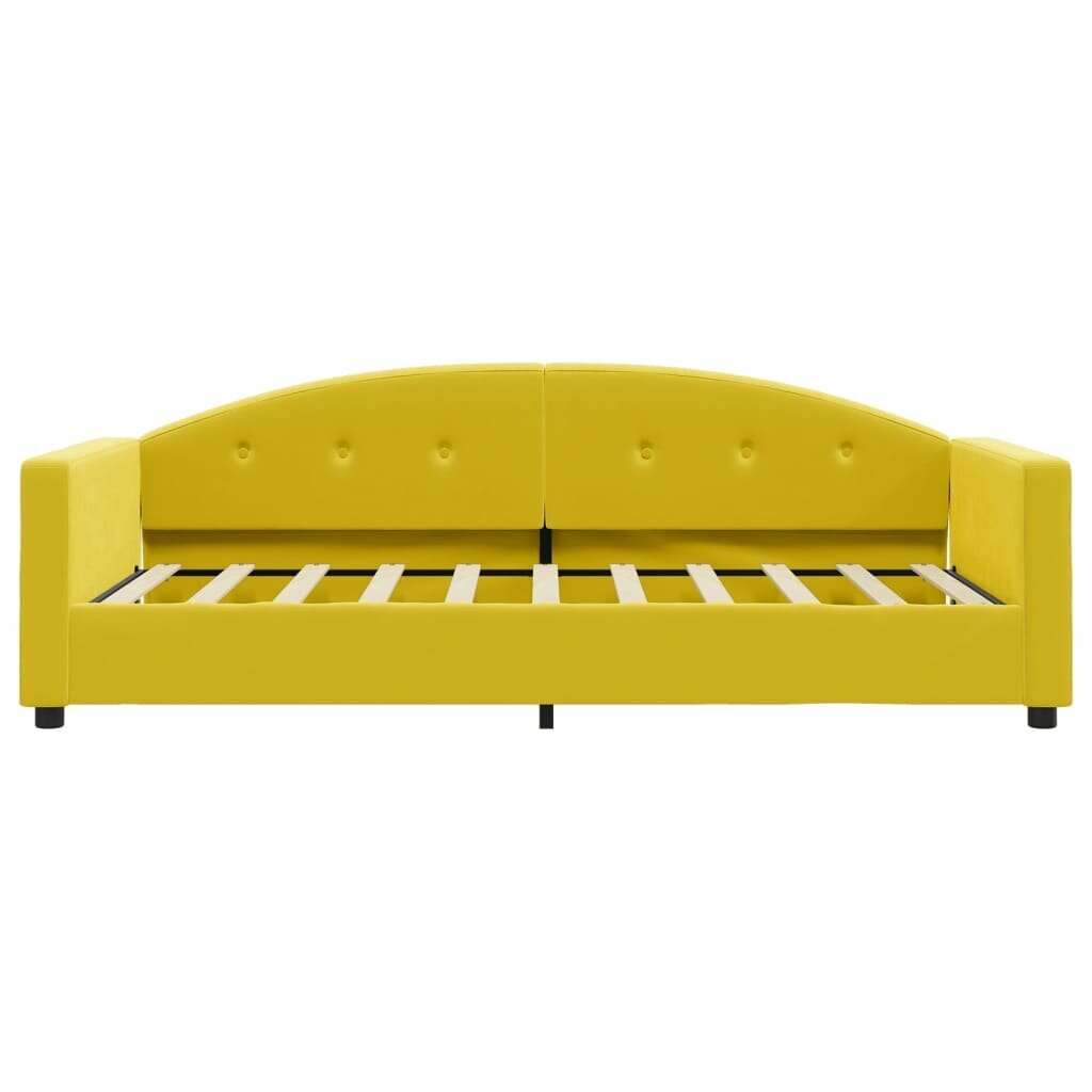 Sofa-lova vidaXL, 80x200 cm, geltona kaina ir informacija | Lovos | pigu.lt