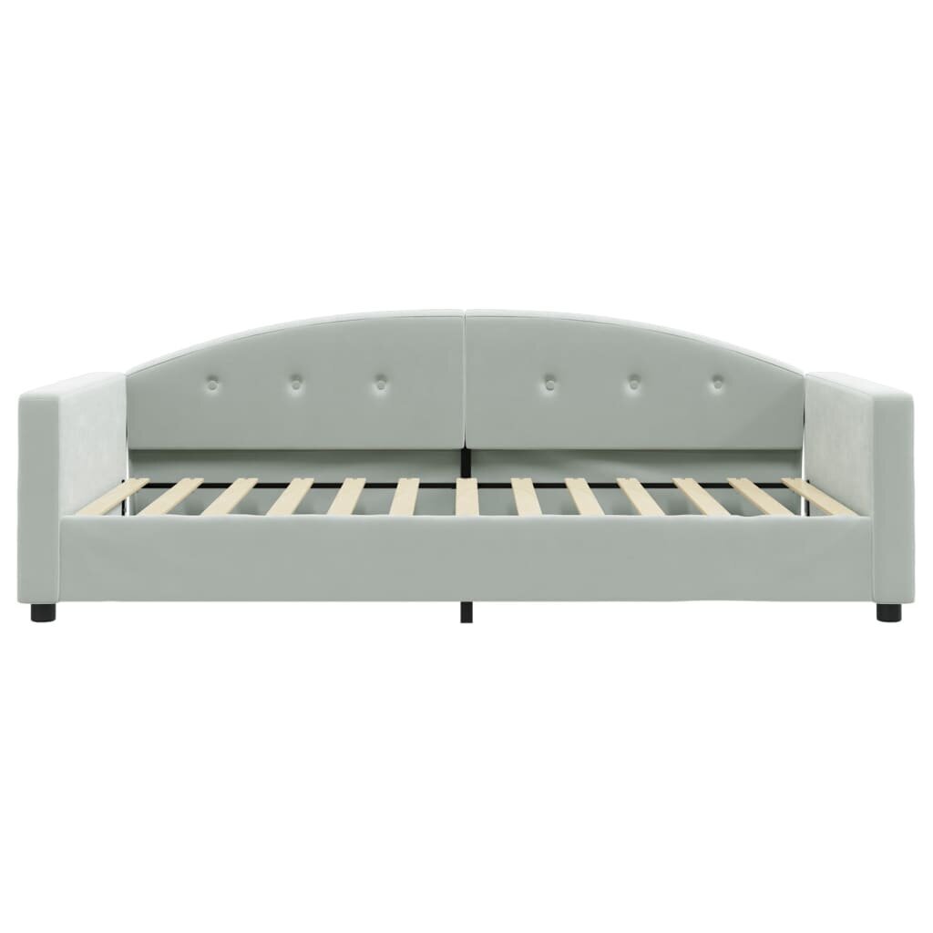 Sofa-lova vidaXL, 100x200 cm, pilka kaina ir informacija | Lovos | pigu.lt