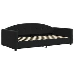 Sofa-lova vidaXL, 100x200 cm, juoda цена и информация | Кровати | pigu.lt