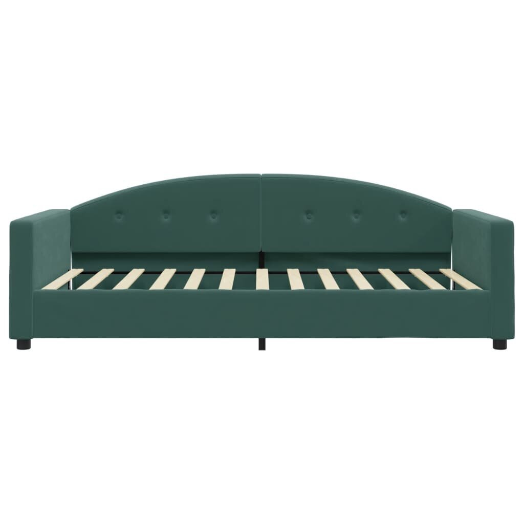 Sofa-lova vidaXL, 100x200 cm, žalia kaina ir informacija | Lovos | pigu.lt
