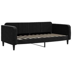 Sofa-lova vidaXL, 90x190 cm, juoda цена и информация | Кровати | pigu.lt