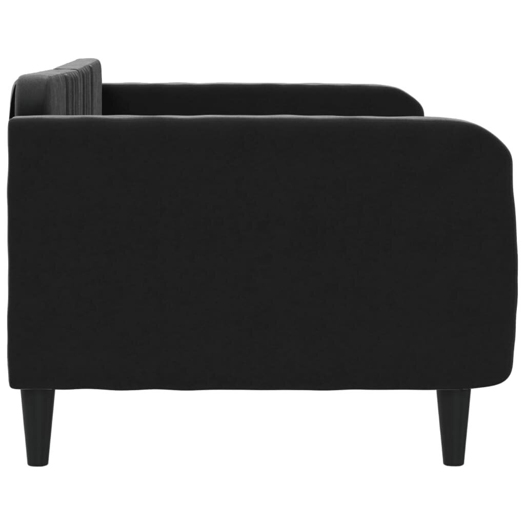 Sofa-lova vidaXL, 90x190 cm, juoda kaina ir informacija | Lovos | pigu.lt