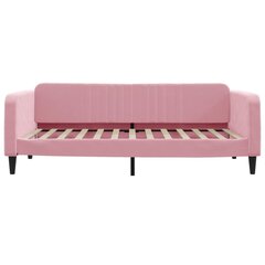 Sofa-lova vidaXL, 100x200 cm, rožinė kaina ir informacija | Lovos | pigu.lt