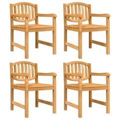 4-ių dalių sodo kėdžių komplektas vidaXL , rudas kaina ir informacija | Lauko kėdės, foteliai, pufai | pigu.lt