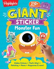 Giant Sticker Monster Fun цена и информация | Книги для самых маленьких | pigu.lt