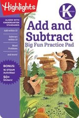 Kindergarten Add and Subtract Big Fun Practice Pad цена и информация | Книги для самых маленьких | pigu.lt