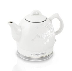 Керамический чайник Esperanza EKK010W, белый, 1,2 л цена и информация | Электрочайники | pigu.lt