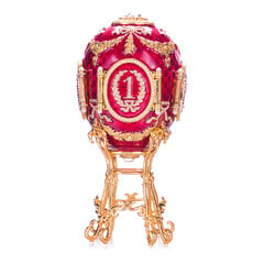 Kaukazo Faberge stiliaus kiaušinis, papuošalų dėžutė su nuotraukų rėmeliais kaina ir informacija | Kitos originalios dovanos | pigu.lt