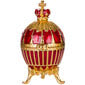 Faberge stiliaus Briaunuotas kiaušinis, papuošalų dėžutė su imperatoriška karūna цена и информация | Kitos originalios dovanos | pigu.lt
