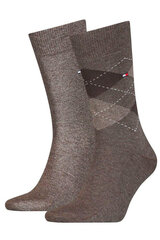 Tommy Hilfiger kojinės vyrams 701224646 001, rudos, 4 poros kaina ir informacija | Vyriškos kojinės | pigu.lt