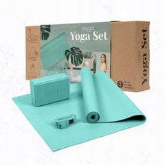 Jogos rinkinys Yoga Set, mėlynas kaina ir informacija | Jogos prekės | pigu.lt