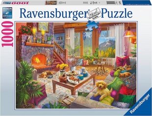 Dėlionė Cozy Cabin Ravensburger, 1000 d. kaina ir informacija | Dėlionės (puzzle) | pigu.lt