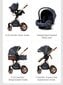 Kūdikių vežimėlis 3in1, baltas kaina ir informacija | Vežimėliai | pigu.lt