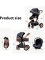 Kūdikių vežimėlis 3in1, sidabras kaina ir informacija | Vežimėliai | pigu.lt