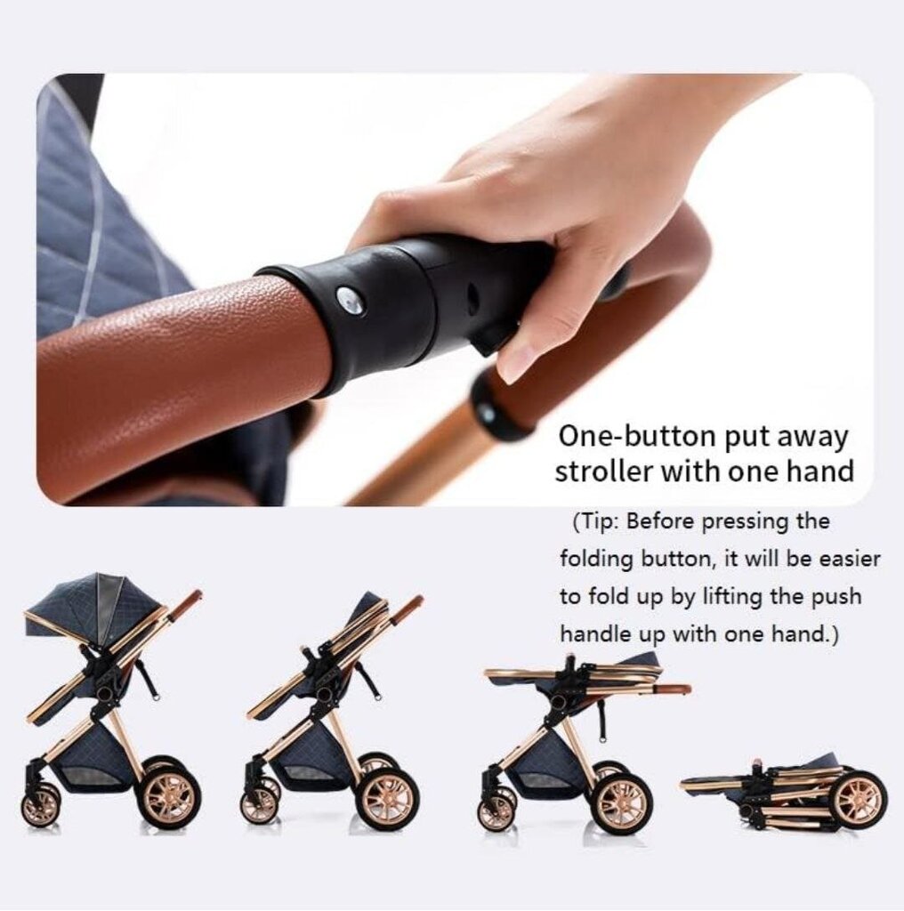 Kūdikių vežimėlis 3in1, juodas цена и информация | Vežimėliai | pigu.lt