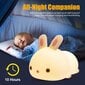 Naktinė vaikiška lempa - silikonis zuikis - Goapa kaina ir informacija | Vaikiški šviestuvai | pigu.lt