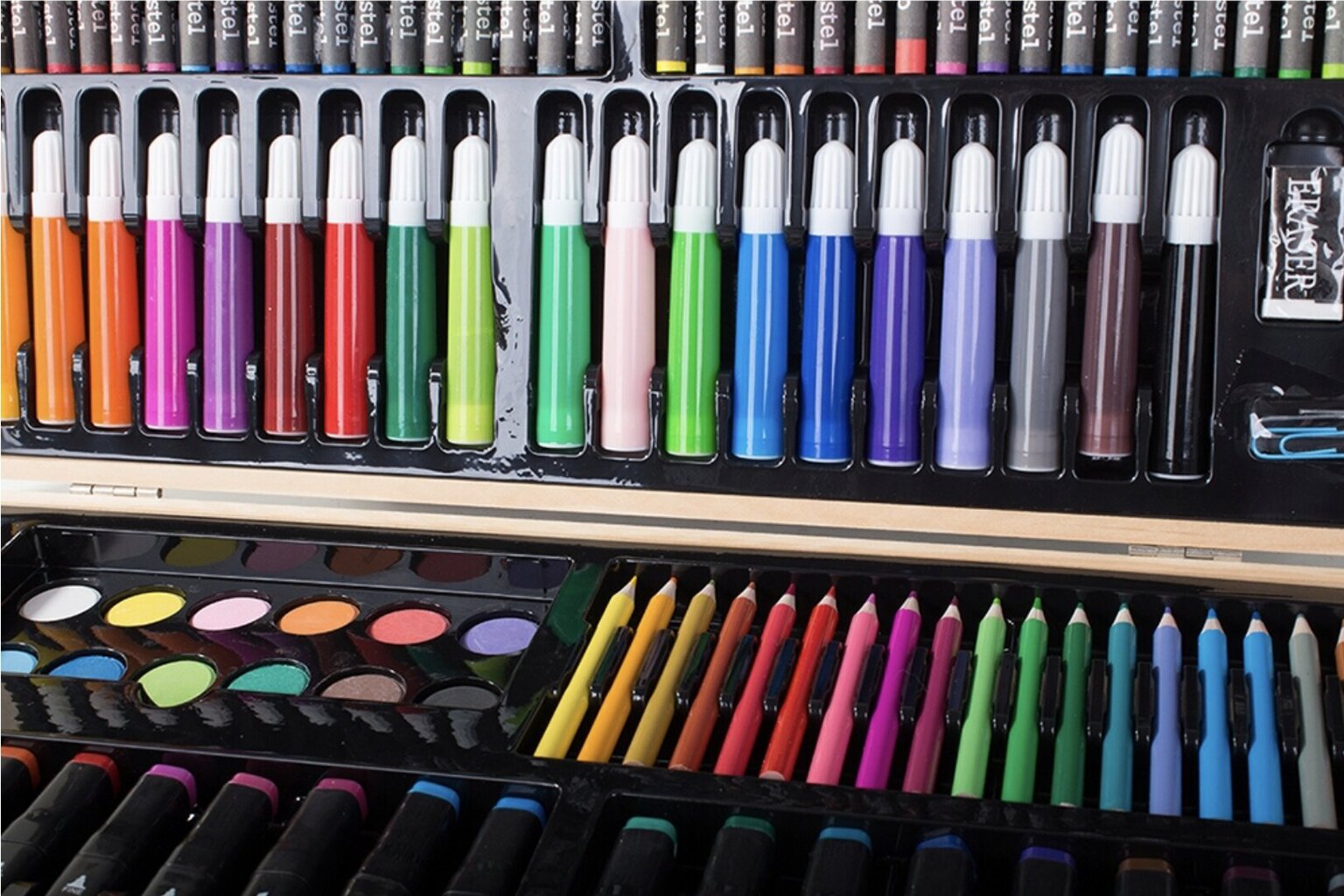 Tapymo, piešimo, spalvinimo rinkinys lagamine ColorCraze, 188 vnt. kaina ir informacija | Piešimo, tapybos, lipdymo reikmenys | pigu.lt