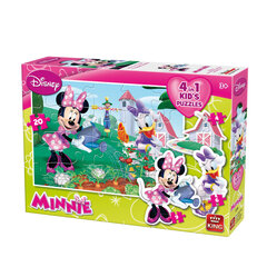 Dėlionė 4 viename King Minnie Mouse (Pelytė Minė), 39 d. цена и информация | Пазлы | pigu.lt