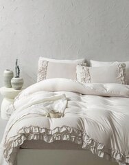 Комплект постельного белья Ruffle Decor (264x229 см), 3 части, бежевый цена и информация | Комплекты постельного белья | pigu.lt