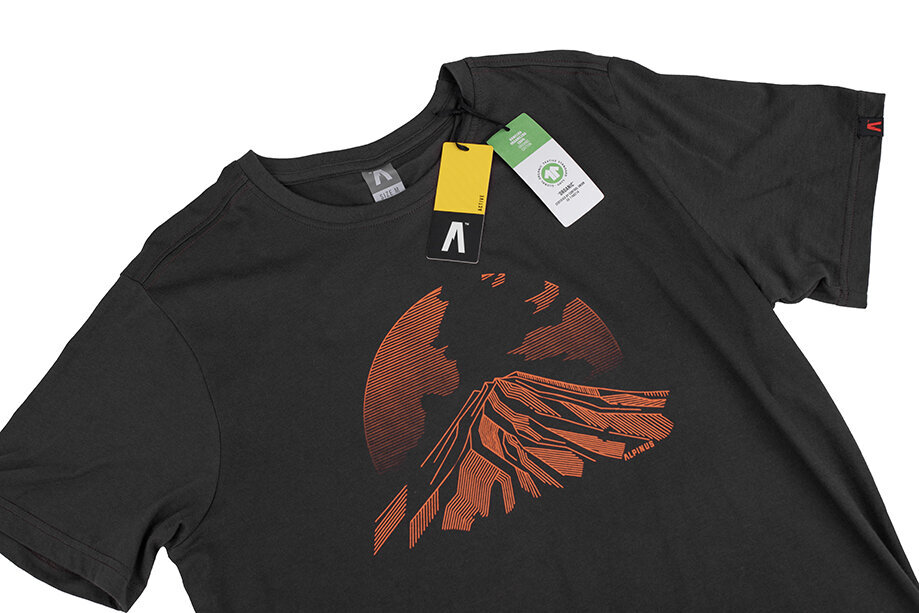 Marškinėliai vyrams Alpinus Etna FU18501, juodi kaina ir informacija | Vyriški marškinėliai | pigu.lt