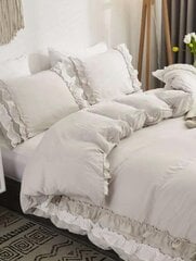 Комплект постельного белья Ruffle Decor (200x200 см), 3 части, бежевый цена и информация | Комплекты постельного белья | pigu.lt