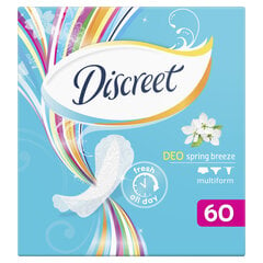 Higieniniai įklotai Discreet Spring Breeze, 60 vnt. kaina ir informacija | Tamponai, higieniniai paketai, įklotai | pigu.lt