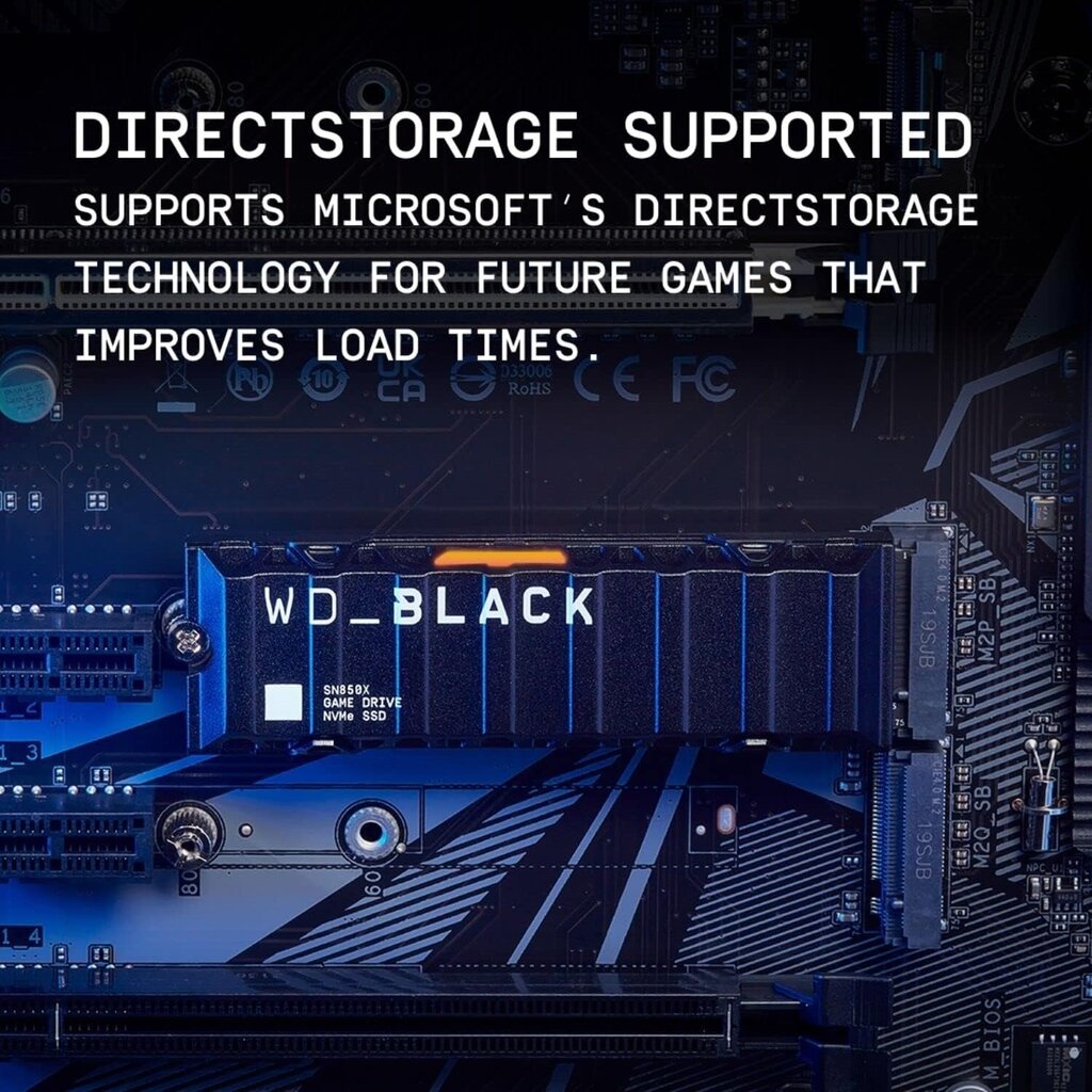 Western Digital SSD M.2 1TB + HeatSink kaina ir informacija | Vidiniai kietieji diskai (HDD, SSD, Hybrid) | pigu.lt