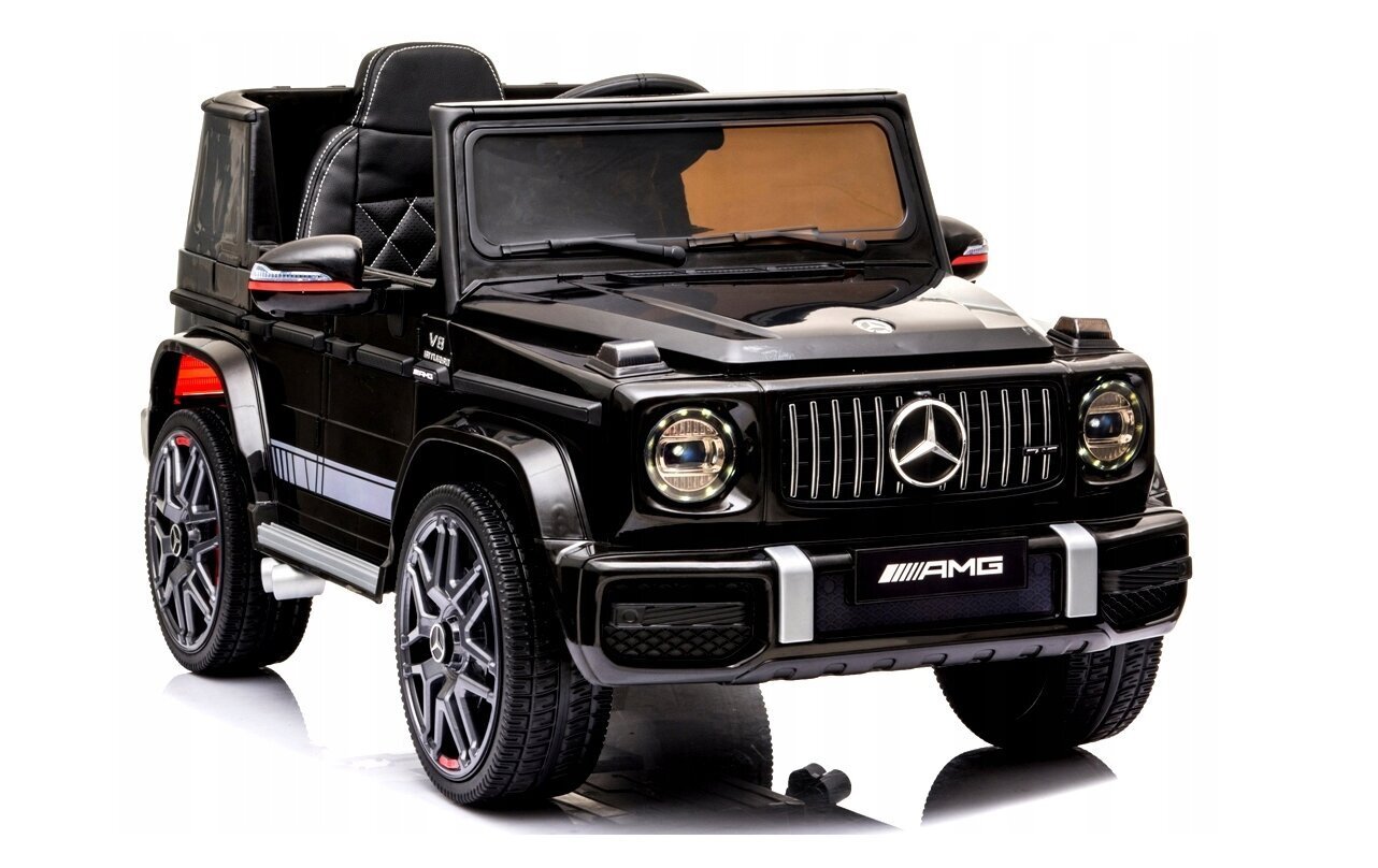 Vienvietis elektromobilis vaikams Mercedes G63, juodas kaina ir informacija | Elektromobiliai vaikams | pigu.lt