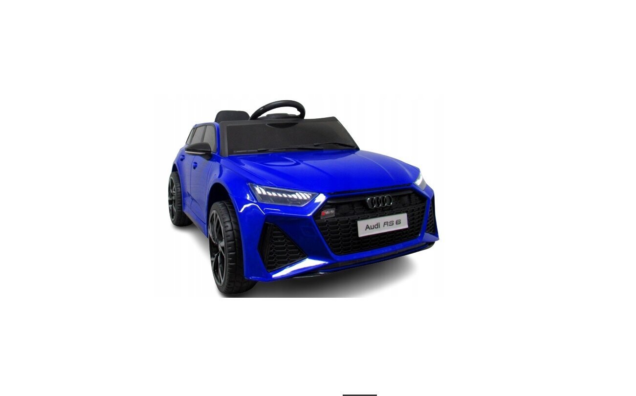 Vienvetis elektromobilis vaikams Audi RS6, mėlynas kaina ir informacija | Elektromobiliai vaikams | pigu.lt