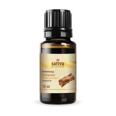 Cinamonų eterinis aliejus, Sattva Ayurveda Cinnamon, 10 ml kaina ir informacija | Eteriniai, kosmetiniai aliejai, hidrolatai | pigu.lt