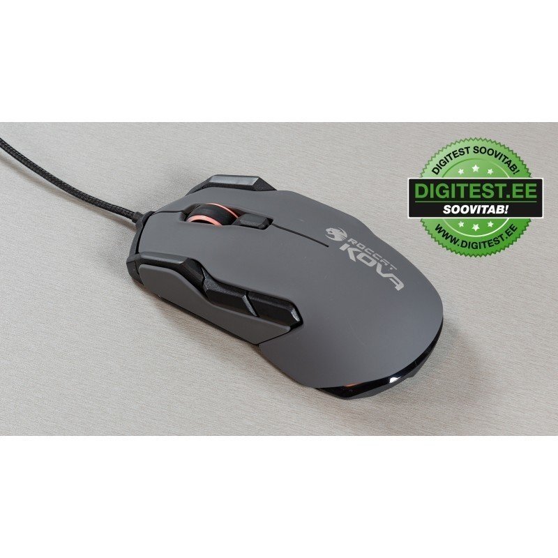 Roccat mouse Kova, pilka (ROC-11-502) kaina ir informacija | Pelės | pigu.lt