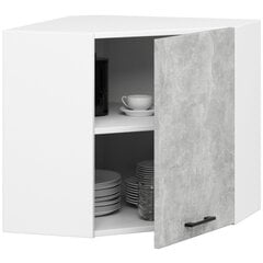 Кухонный шкаф Akord Oliwia W60/60N, белый/серый цвет цена и информация | Кухонные шкафчики | pigu.lt