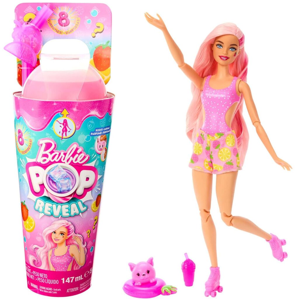 Lėlė siurprizas Barbie Pop Reveal Fruit Series цена и информация | Žaislai mergaitėms | pigu.lt