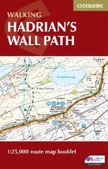 Hadrian's Wall Path Map Booklet: 1:25,000 OS Route Mapping 2nd Revised edition kaina ir informacija | Kelionių vadovai, aprašymai | pigu.lt