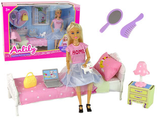 Lėlė Anlily miegamajame su priedais kaina ir informacija | Žaislai mergaitėms | pigu.lt