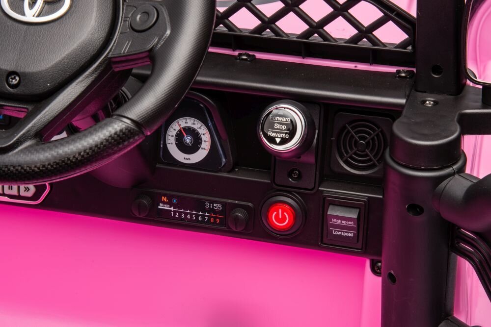 Dvivietis vaikiškas elektrinis visureigis Toyota FJ Pink 4x4, rožinis цена и информация | Elektromobiliai vaikams | pigu.lt