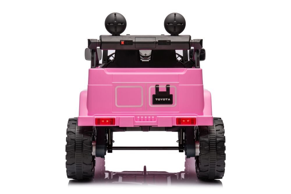 Dvivietis vaikiškas elektrinis visureigis Toyota FJ Pink 4x4, rožinis цена и информация | Elektromobiliai vaikams | pigu.lt