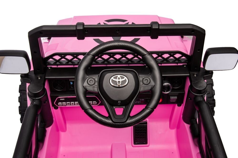 Dvivietis vaikiškas elektrinis visureigis Toyota FJ Pink 4x4, rožinis kaina ir informacija | Elektromobiliai vaikams | pigu.lt