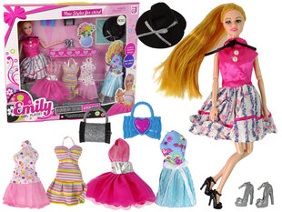Lėlė Emily su priedais ir suknelėmis kaina ir informacija | Žaislai mergaitėms | pigu.lt