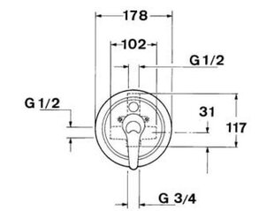 Смеситель для душа Teka MB2 405K цена и информация | Смесители | pigu.lt