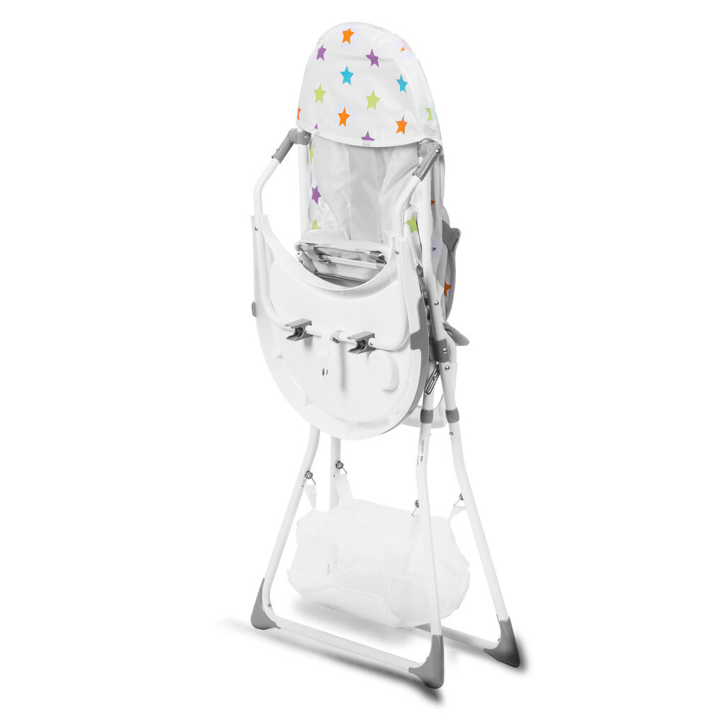 Maitinimo kėdė su žvaigždutėmis Eldo, white/gray цена и информация | Maitinimo kėdutės | pigu.lt