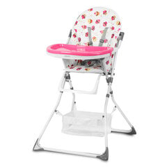 Детский стульчик Eldo, белый/ розовый цена и информация | Стульчики для кормления | pigu.lt