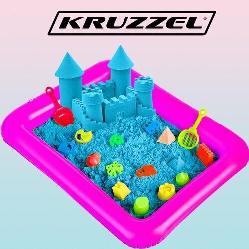 Kinetinis smėlis su formelėmis Kruzzel kaina ir informacija | Lavinamieji žaislai | pigu.lt