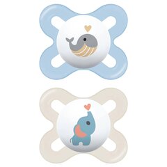 Silikoninis čiulptukas MAM Baby Start Better Together Linen & Powder Blue, 0 + mėn. kaina ir informacija | Čiulptukai | pigu.lt