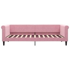 Sofa-lova vidaXL, 90x200 cm, rožinė kaina ir informacija | Lovos | pigu.lt