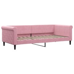 Sofa-lova vidaXL, 90x200 cm, rožinė kaina ir informacija | Lovos | pigu.lt