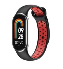 Beline pasek Mi Band 8 design czarno-czerwony |black-red цена и информация | Аксессуары для смарт-часов и браслетов | pigu.lt